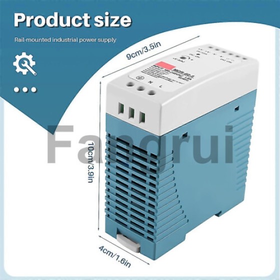 For MDR60 5V 60W DIN Rail Power Supply AC/DC Driver Voltage Regulator